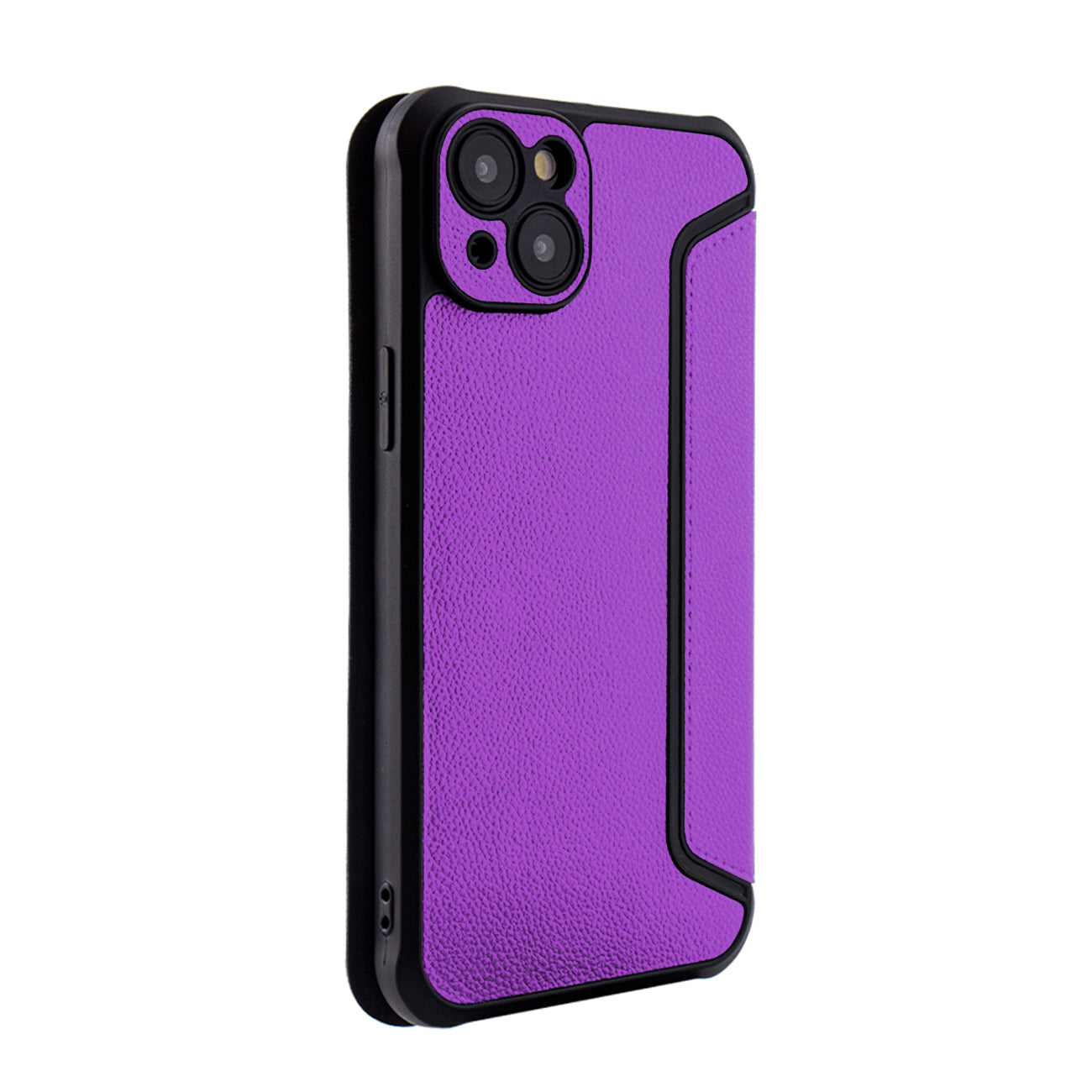 Magnetic wallet Leather phone case For Apple iPhone 15 PLUS In Purple (FC36-IPH15PLUSPP)